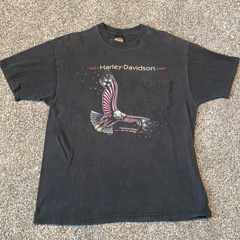 Vintage Harley Davidson pocket t shirt